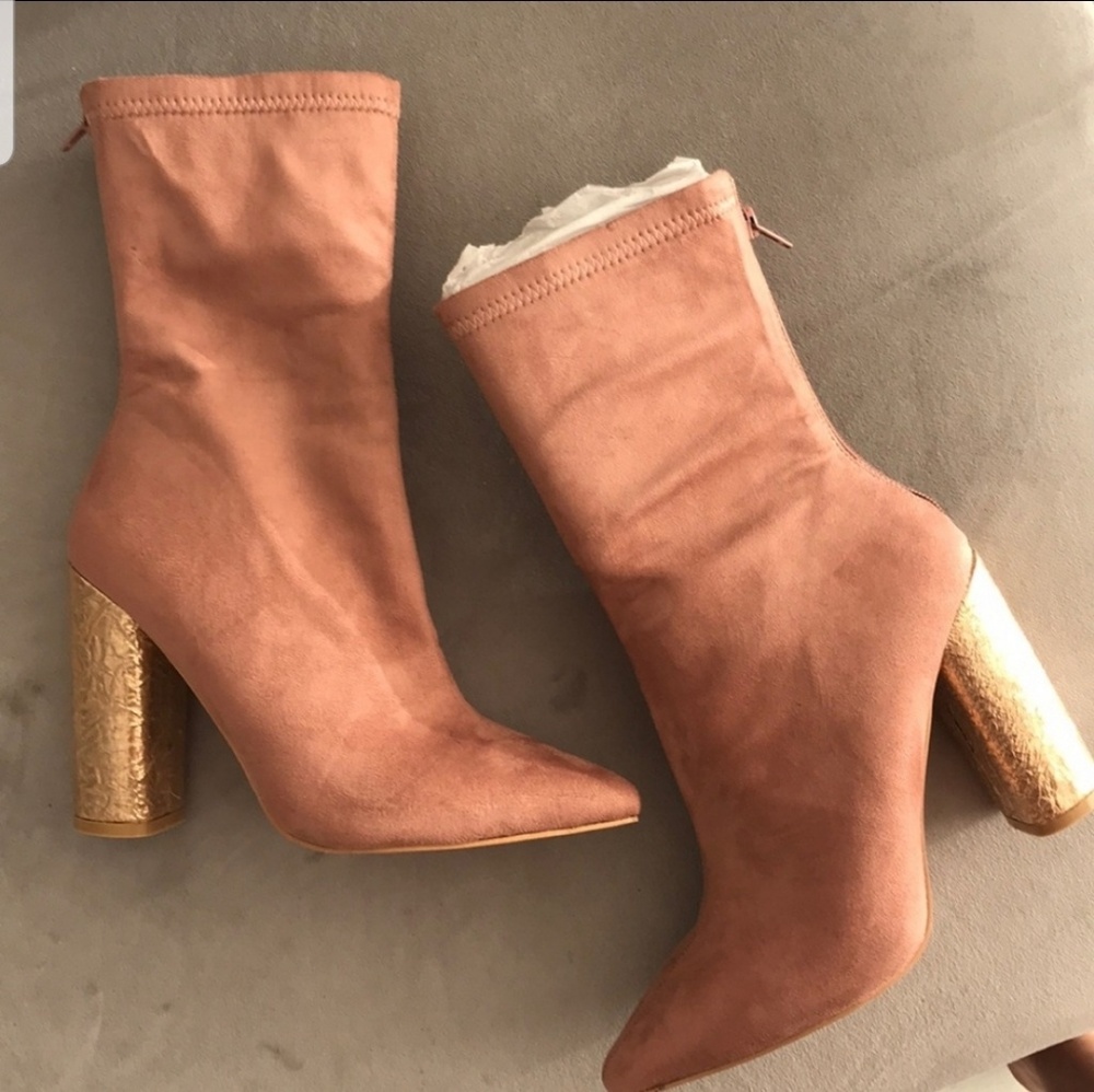 Pink Public Desire Boots